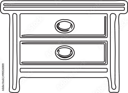A vintage gas kitchen stove vector illustration featuring a black metal cooker design for domestic cooking and home appliance interior equipment