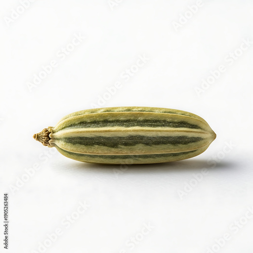 Wallpaper Mural Vibrant green striped fennel seed close-up, an aromatic culinary spice, on a clean white background Torontodigital.ca