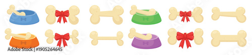 dog bone clipart design illustration