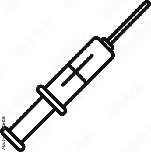 Syringe icon representing healthcare, medication, and immunization