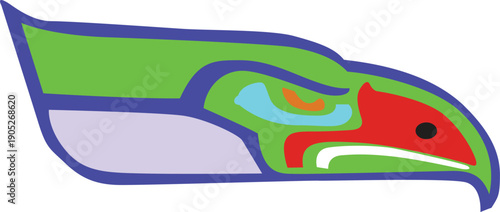 Modern Geometric Colorful Shape Vector logo with Center Abstract art, creative Symmetric Design.