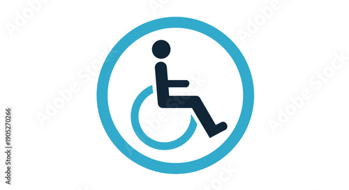 Accessible icon: Wheelchair symbol for disability access