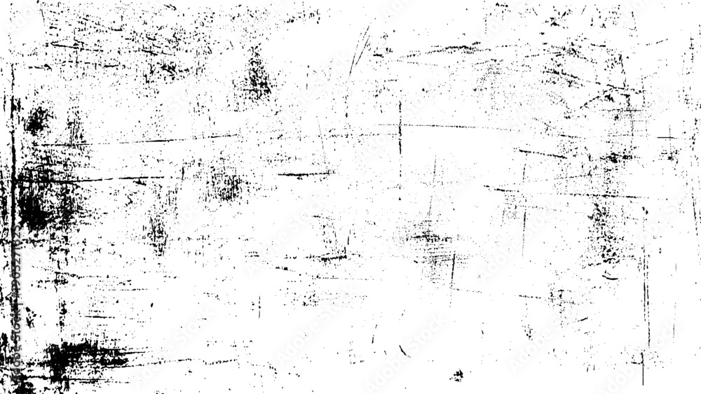Obraz premium Dark grunge background. Black and white old weathered surface. Abstract texture dirty spots, cracks, splashes on old canvas.. 