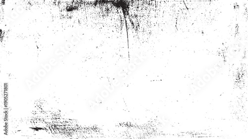 Vector texture of scratches, cracks, chips. Abstract  monochrome background. Black and white pattern of old surface. Black grunge distress texture.