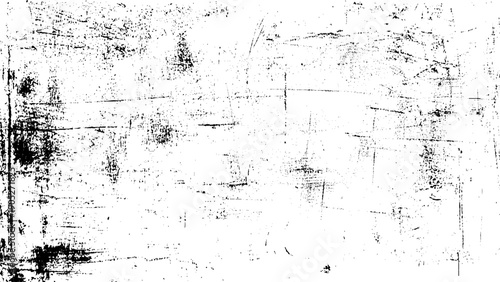 Dark grunge background. Black and white old weathered surface. Abstract texture dirty spots, cracks, splashes on old canvas.. 