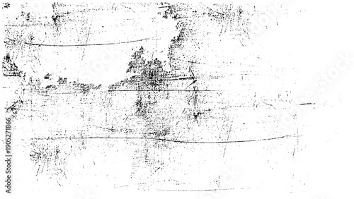 Abstract black and white pattern. Monochrome vector texture. Background of cracks, scuffs, chips, stains, ink spots. 