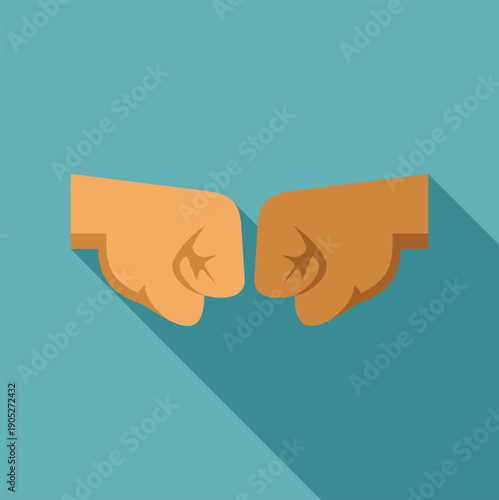 Two hands performing a fist bump gesture, symbolizing agreement and teamwork