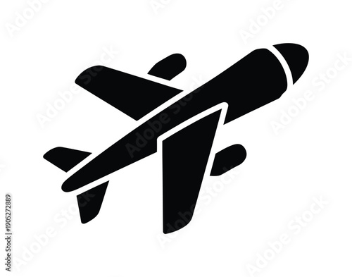 Vector illustration of a jet airplane