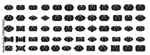 bow display card icon icon hair bow card illustration sign 