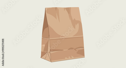 Paper bag packaging concept representing retail shopping, eco friendly packaging, product carrying, consumer behavior, minimal packaging design, sustainable materials, retail industry, shopping concep