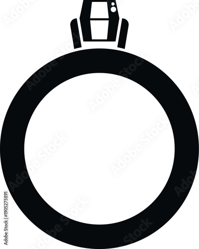 Solitaire engagement ring icon representing proposals, commitment, and relationships