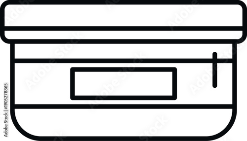 Bank card icon showing plastic money for financial transactions