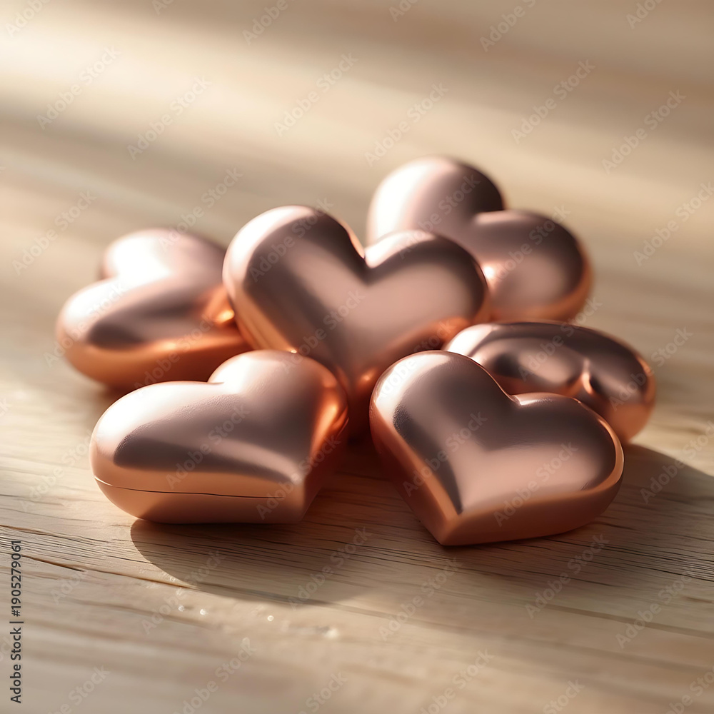 Fototapeta premium heart shaped chocolates
