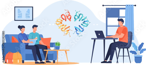 Remote team collaborates on molecular structure analysis from home