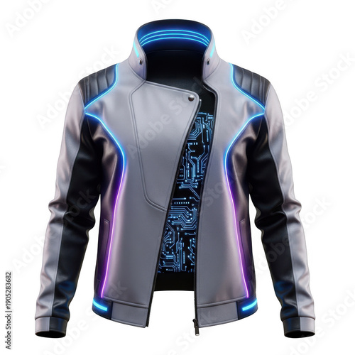 Futuristic circuit jacket