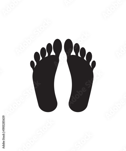 foot icon, vector best flat icon.