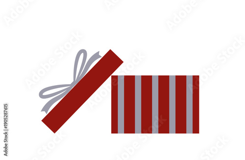 開いた赤いプレゼント