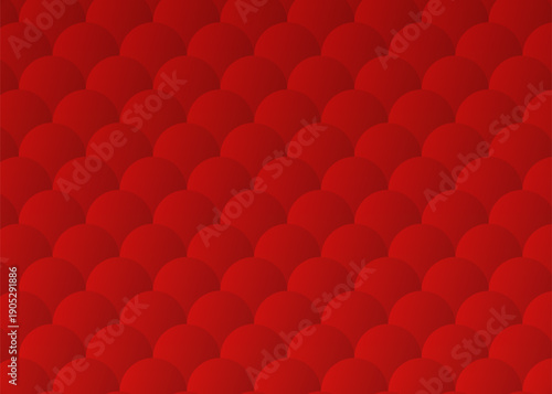 Vibrant Red Scalloped Texture with Gradient Effect