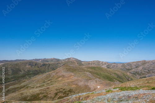 view from mount kosciuszko in summer