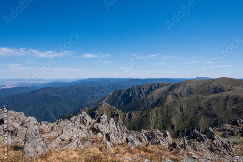 view from mount kosciuszko in summer