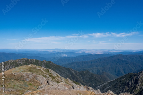 view from mount kosciuszko in summer