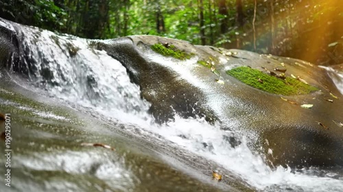water flowing into a glass