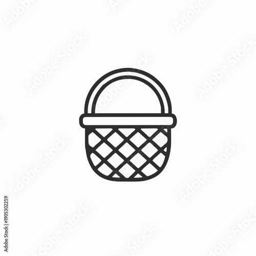 vector illustration of a basket