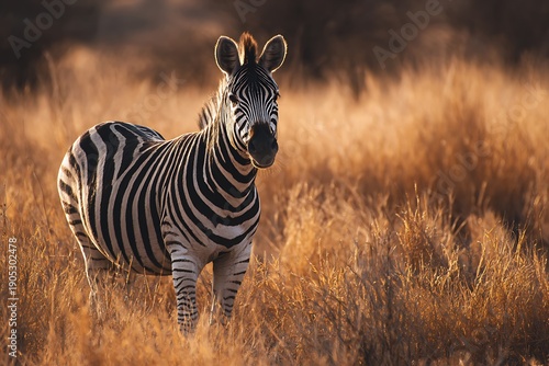 zebra in the wild