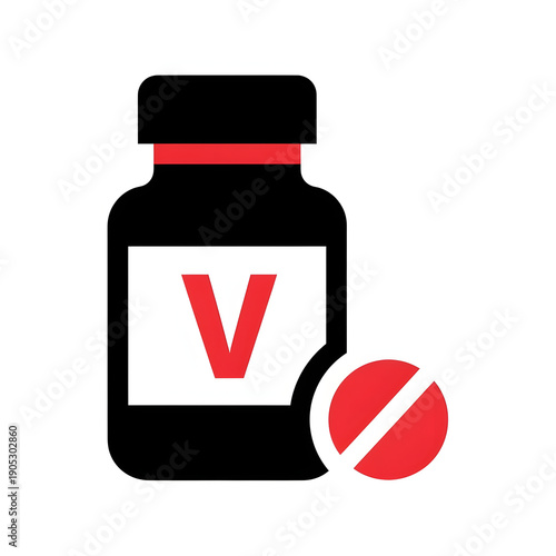 medicine plastic bottle icon