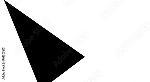 Black Arrow Cursor Pointing Forward.