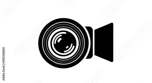 Black and white camera icon.