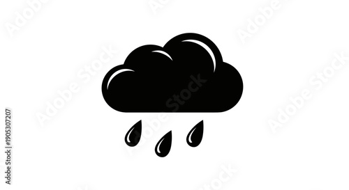 Black Cloud with Rain Drops 4.