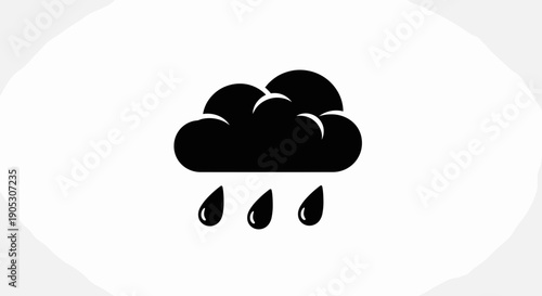 Black Cloud with Rain Drops 5.