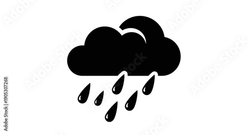 Black Cloud with Rain Drops 9.