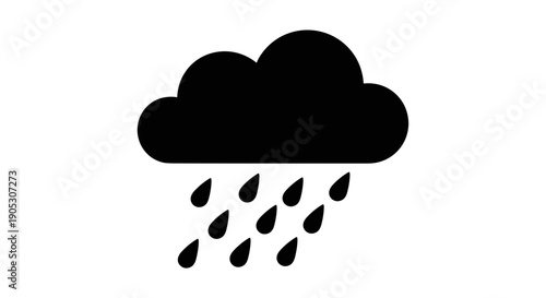 Black Cloud with Rain Drops.