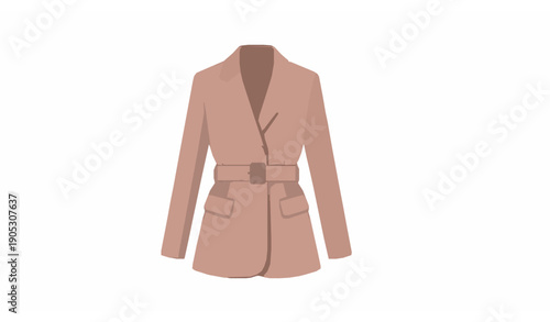 Women’s home wear set vector illustration with kimono robe, sleepwear top, and shorts in cozy style