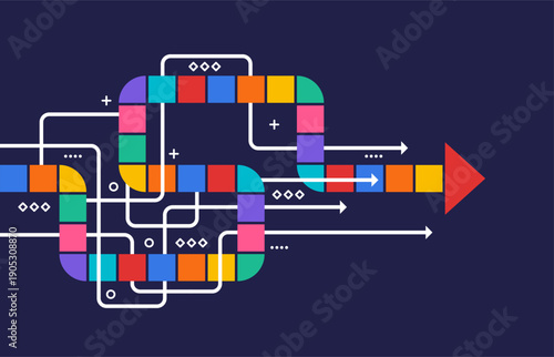 Abstract arrow direction. Business investment to success. financial data graph strategy. Technology background. High speed.