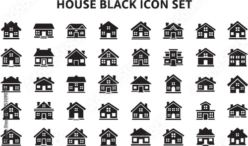 Black and white house architecture building