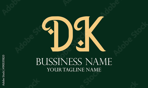 DK D dk initial logo | initial based abstract modern minimal creative logo, vector template image. luxury logotype logo, real estate homie logo. typography logo. initials logo