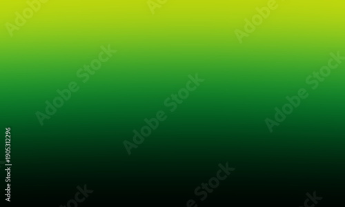 Abstract Horizontal Gradient Background Transitioning from Bright Lime Green to Dark Forest Green and Deep Black