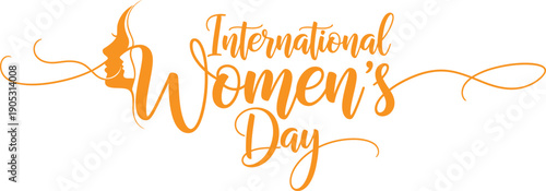 International women's day celebration logo