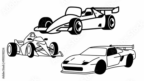 Ultimate Motorsport Racing Vector Silhouette Collection