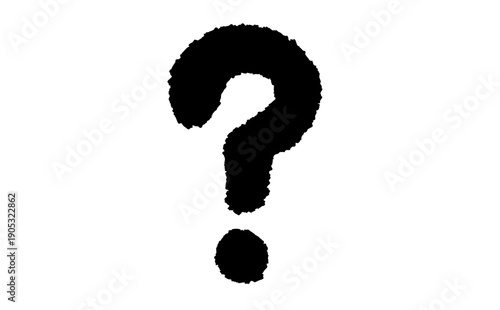 Hand Drawn Question Mark Icon Isolated