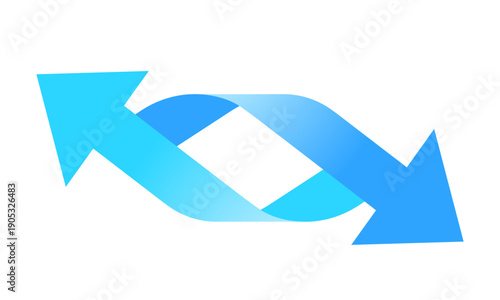 入れ替わる2つの矢印マーク