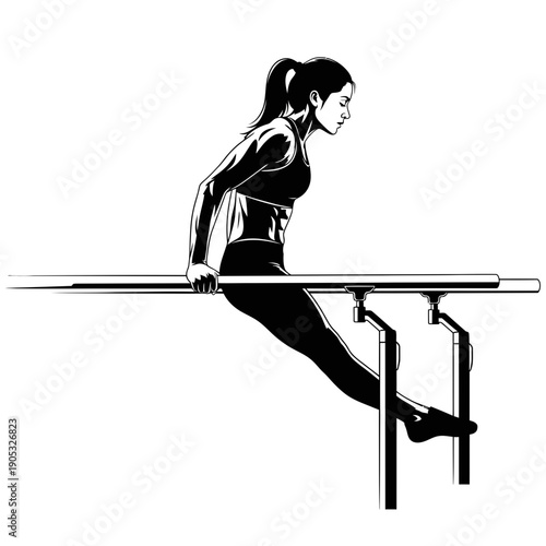 Silhouette of a person performing a barbell squat in a gym