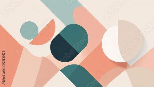 Modern Abstract Background Collection with Smooth Gradients, Organic Shapes and Minimal Design, gen ai