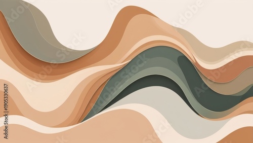Modern Abstract Background Collection with Smooth Gradients, Organic Shapes and Minimal Design, gen ai