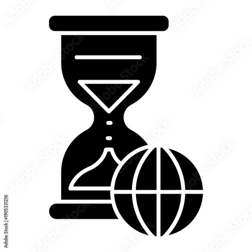 Hourglass globe