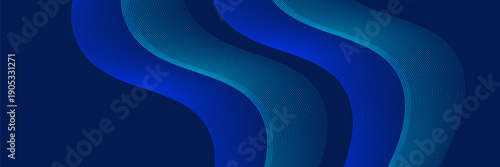 Abstract blue background with flowing lines for futuristic concept. Dynamic waves. vector illustration.