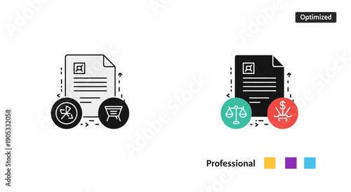 Legal compliance and professional standards icon